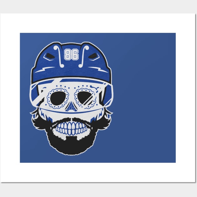 Nikita Kucherov Sugar Skull Wall Art by stevenmsparks